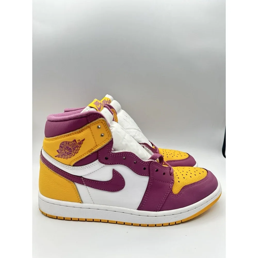 Nike Air Jordan 1 Retro High OG Brotherhood 2022 Men's Sneakers White Purple